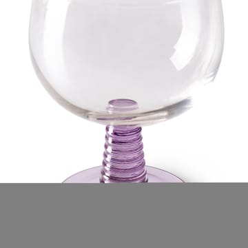 Swirl vinglas lavt - Purple - HKliving