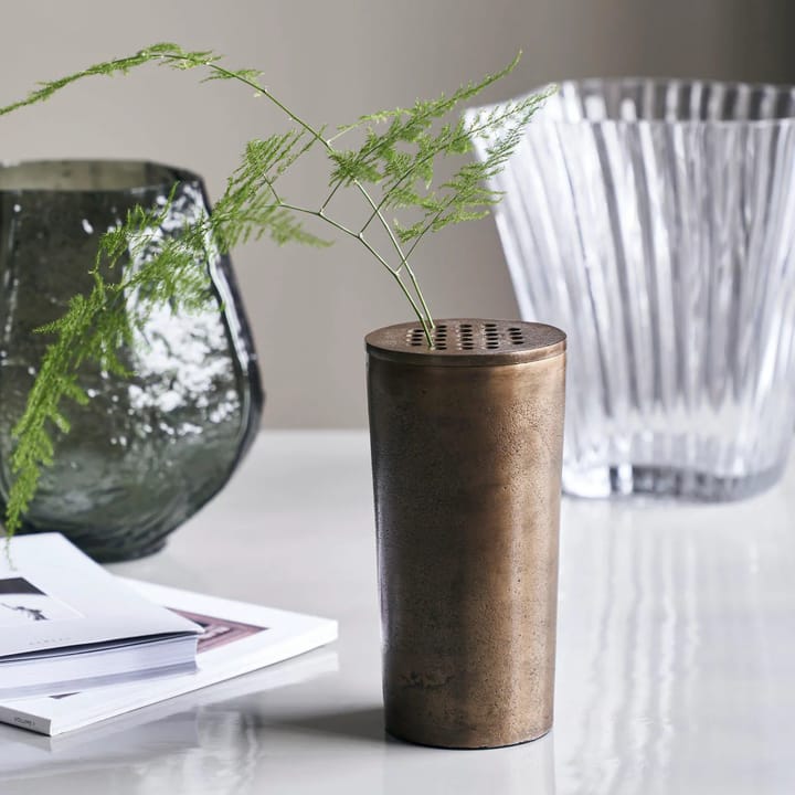 Flow vase 18 cm, Antik messing House Doctor