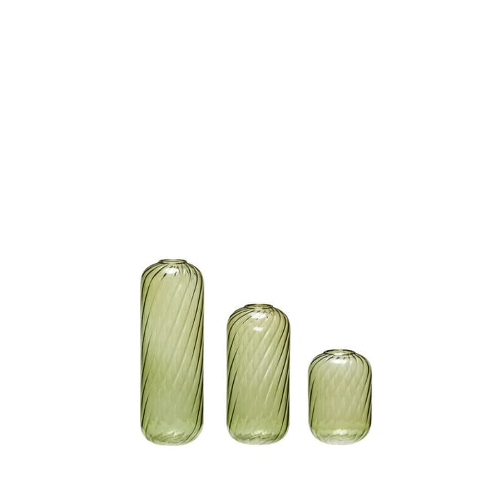 Fleur vase 3-pak, Grøn Hübsch