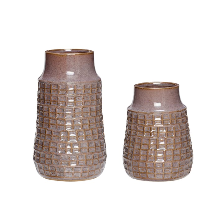 Hübsch vase 2-pak 12x15 cm - Lilla - Hübsch