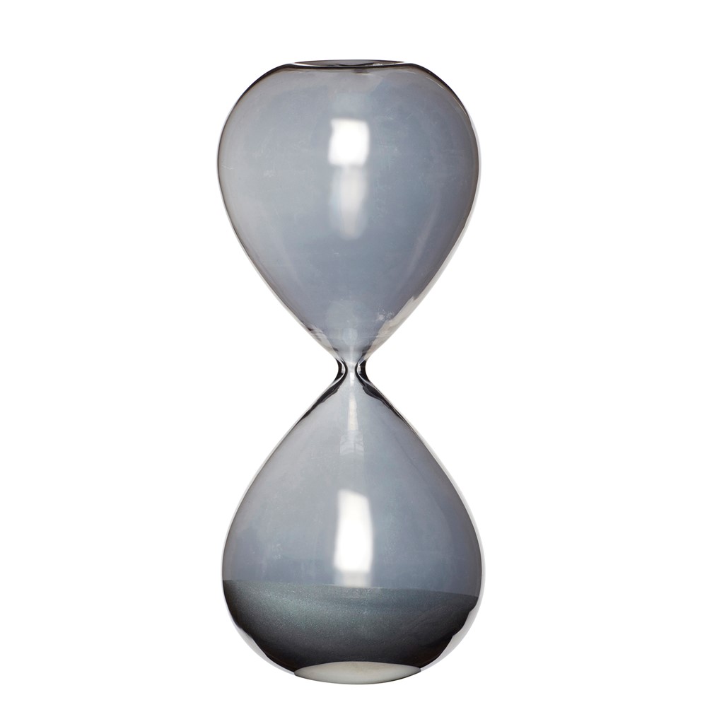 Hübsch TikTik Timeglas 24 cm Sort