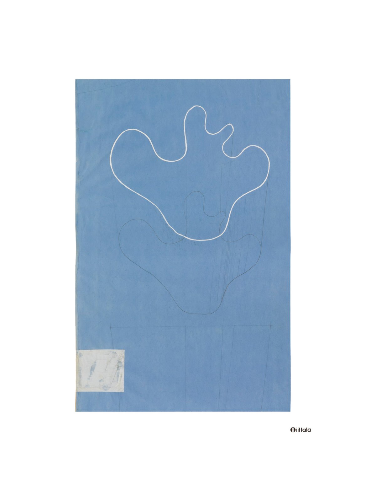 Iittala Aalto Art Sketch blue plakat 50×70 cm