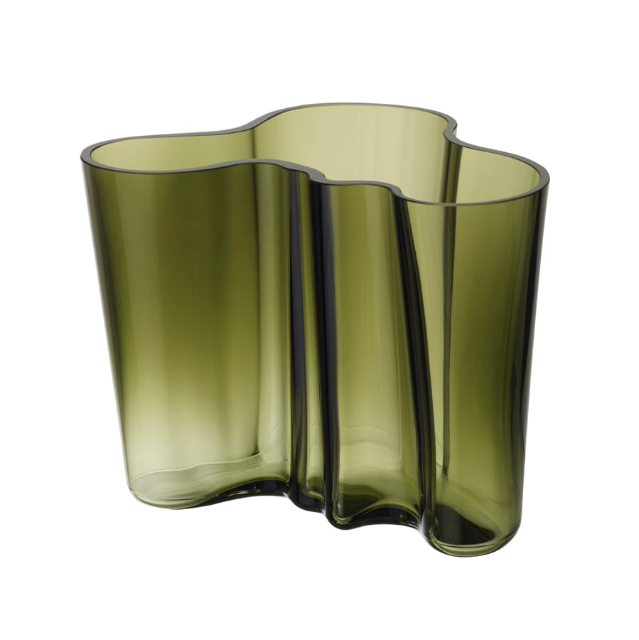 Iittala Alvar Aalto vase mosgrøn 160 mm