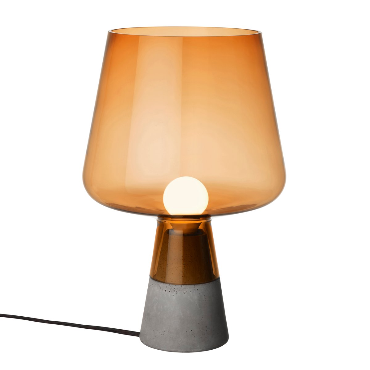 Iittala Leimu bordlampe 38 cm brun