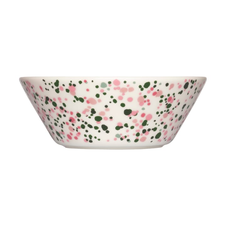 Oiva Toikka Helle skål Ø15 cm, Lyserød-grøn Iittala