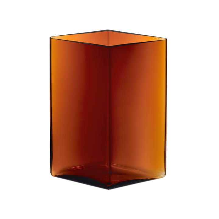 Ruutu vase 20,5 x 27 cm, kobber Iittala