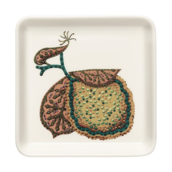 Taika Sato tallerken 12x12 cm - Hvid-flerfarvet - Iittala