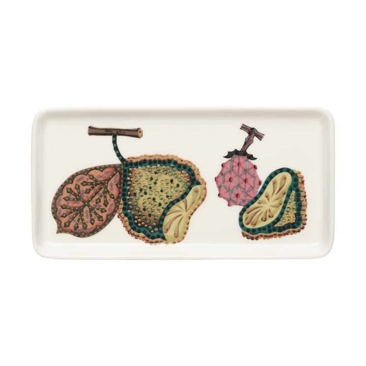 Taika Sato tallerken 12x24 cm - Hvid-flerfarvet - Iittala