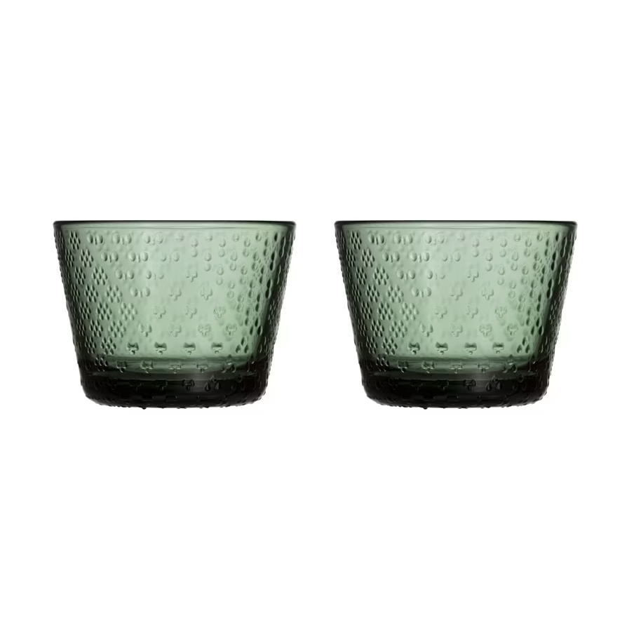 Iittala Tundra glas 16 cl 2-pak Fyrretræsgrøn