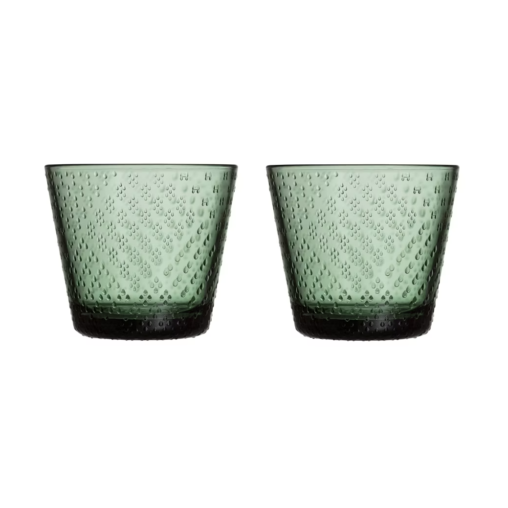 Iittala Tundra glas 29 cl 2-pak Fyrretræsgrøn