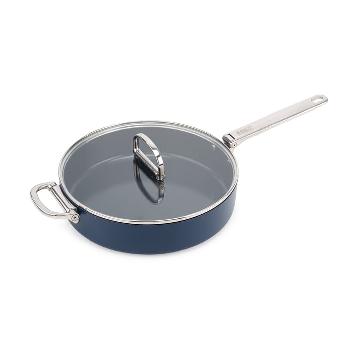 Space non stick gryde med låg Ø28 cm - Blå - Joseph Joseph