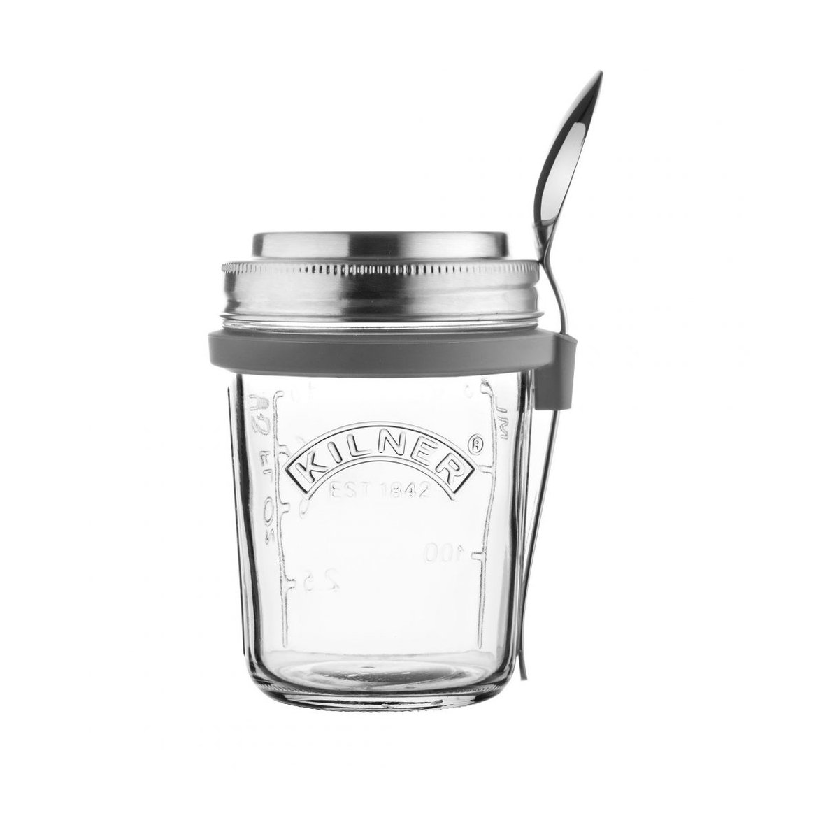 Kilner Morgenmadssæt glasskål + ske 0,35 L