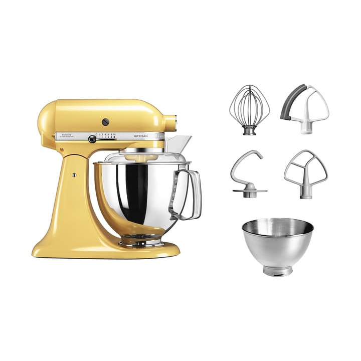 Artisan 5KSM175 køkkenmaskine med ekstra tilbehør 4,8 L, Majestic yellow KitchenAid