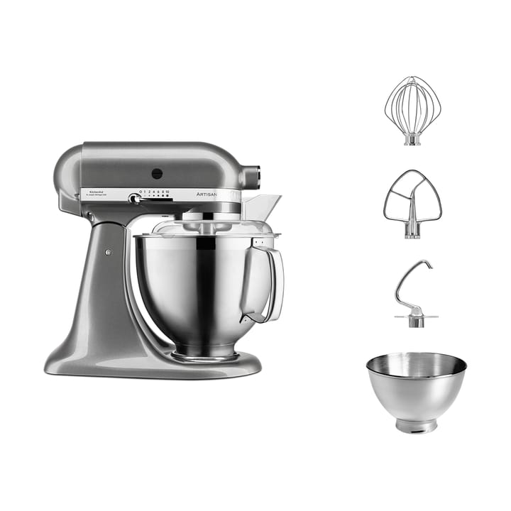 Artisan køkkenmaskine premium 4,8 L, Medallion silver KitchenAid