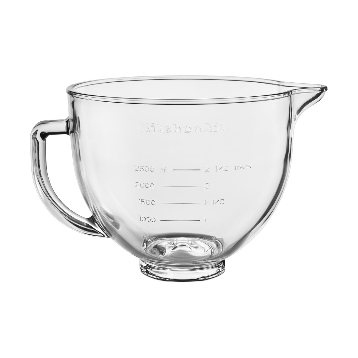 KitchenAid KitchenAid glasskål med låg 4,7 L Klar