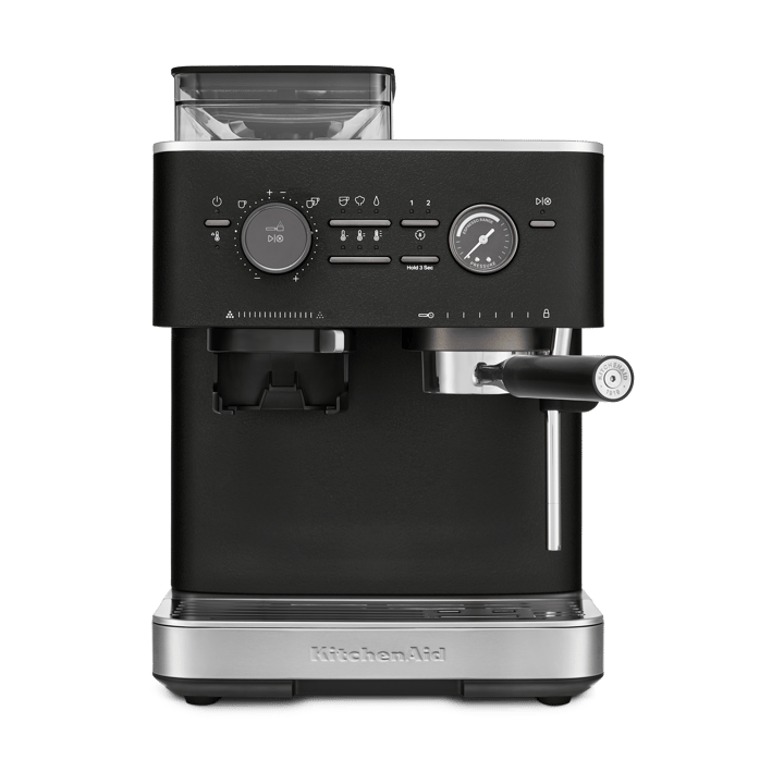 KitchenAid halvautomatisk espressomaskine med kværn - Cast iron black - KitchenAid