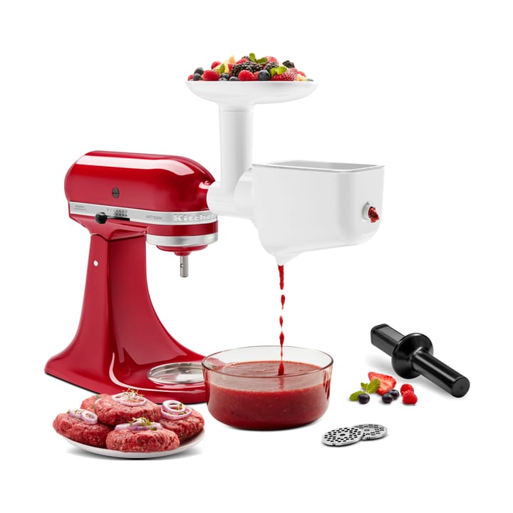 KitchenAid kødhakker og purépresser til køkkenmaskine, White KitchenAid