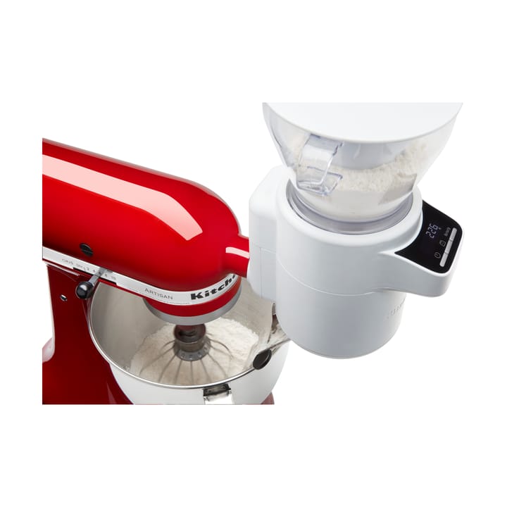 KitchenAid sigt med vægt til køkkenmaskine, White KitchenAid