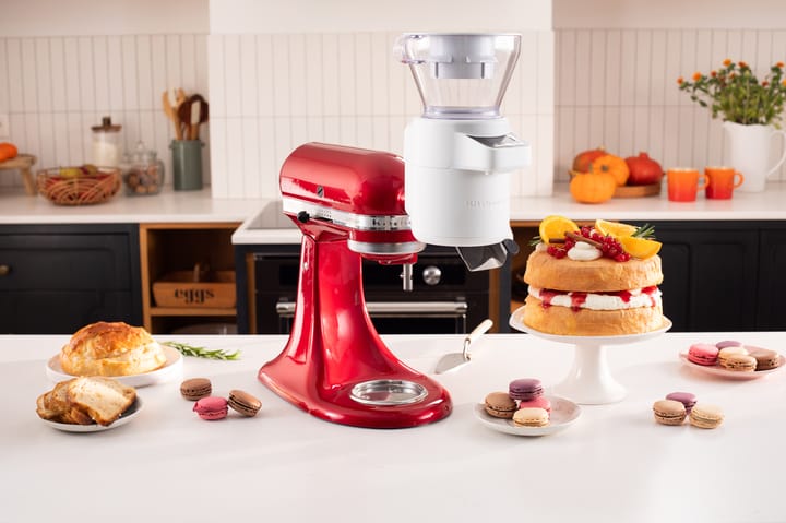 KitchenAid sigt med vægt til køkkenmaskine, White KitchenAid