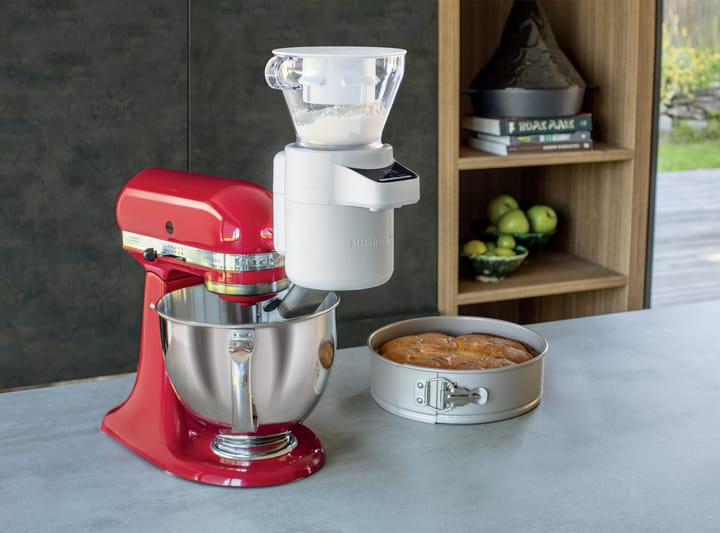 KitchenAid sigt med vægt til køkkenmaskine, White KitchenAid