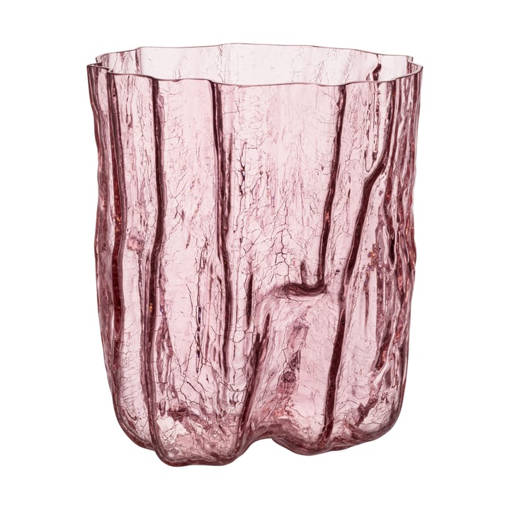 Crackle vase 270 mm - Lyserød - Kosta Boda