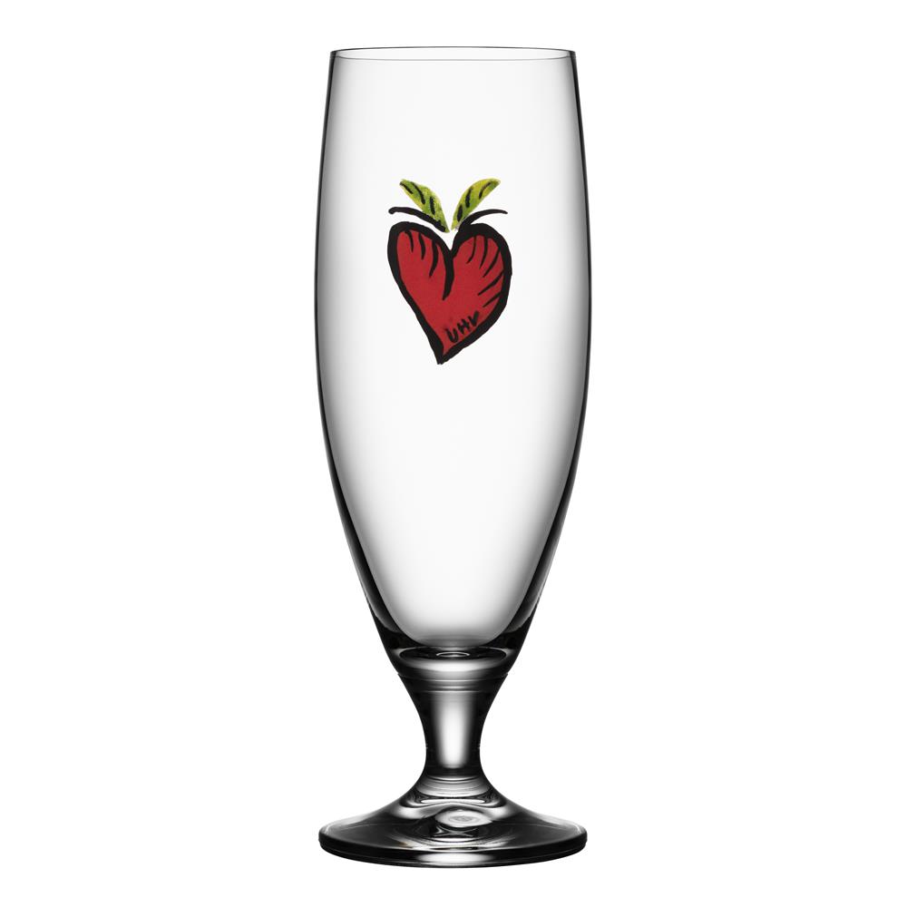 Kosta Boda Friendship ølglas 50 cl hearts