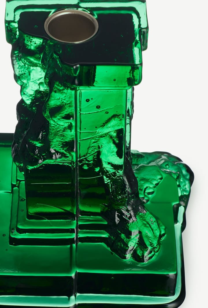 Rocky Baroque lysestage 150 mm, Smaragd grøn Kosta Boda