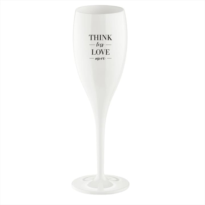 Cheers champagneglas med print 10 cl 6-pak, Think less love more Koziol