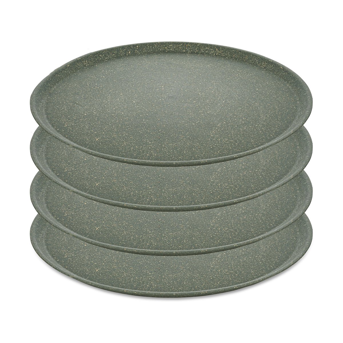 Koziol Connect tallerken Ø25,5 cm 4-pak Nature ash grey