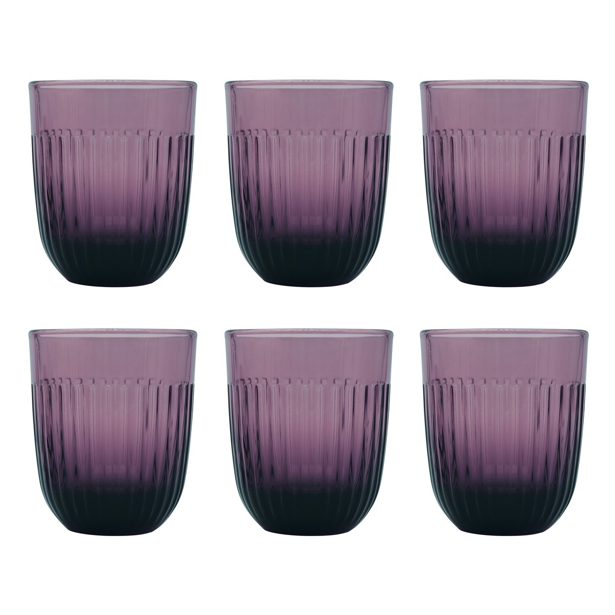 La Rochère Ouessant vandglas 29 cl 6-pak Aubergine