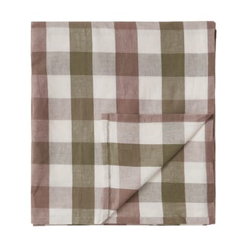 Checked Cotton Linen borddug 150x250 cm - Olive - Lexington