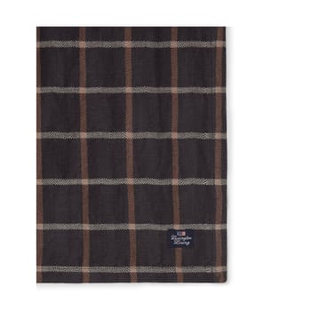 Checked Cotton Linen stofserviet 50x50 cm - Dark gray/Beige - Lexington