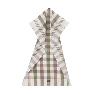 Checked Linen/Cotton viskestykke 50x70 cm - Olive - Lexington