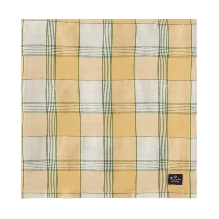 Easter Linen/Cotton borddug 150x250 cm, Yellow-green Lexington
