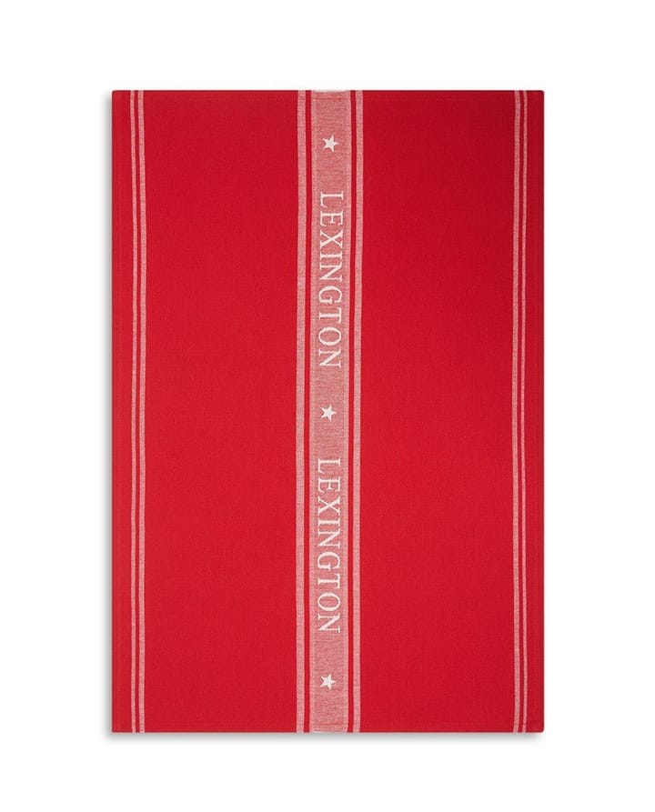 Icons Star køkkenhåndklæde 70x50 cm - Rød-hvid - Lexington