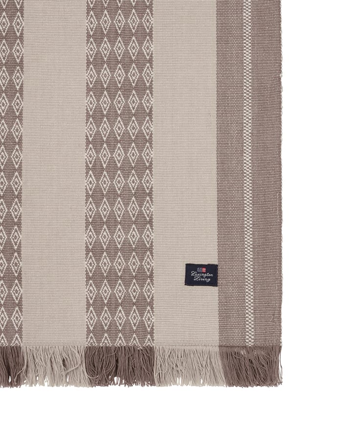 Jacquard Striped bordløber 50x350 cm, Beige Lexington