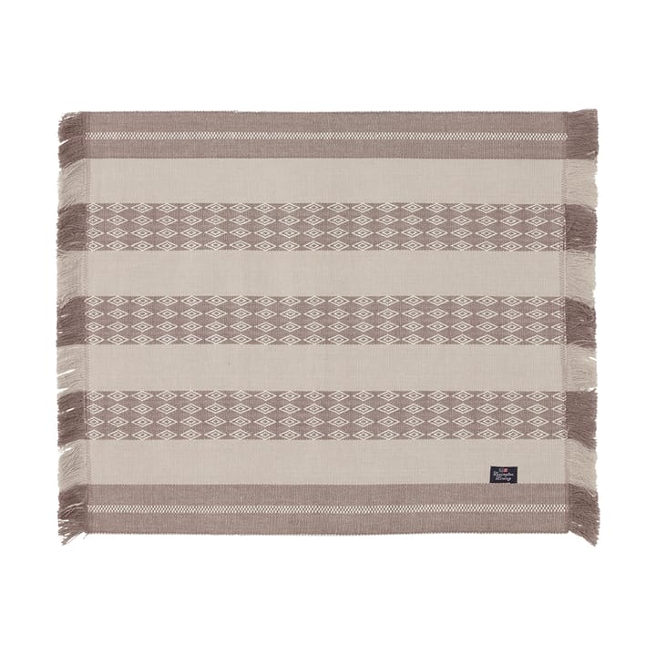 Jacquard Striped dækkeserviet 40x50 cm, Beige Lexington