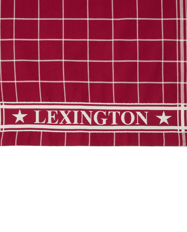 Lexington checked viskestykke 50x70 cm, Rød-hvid Lexington