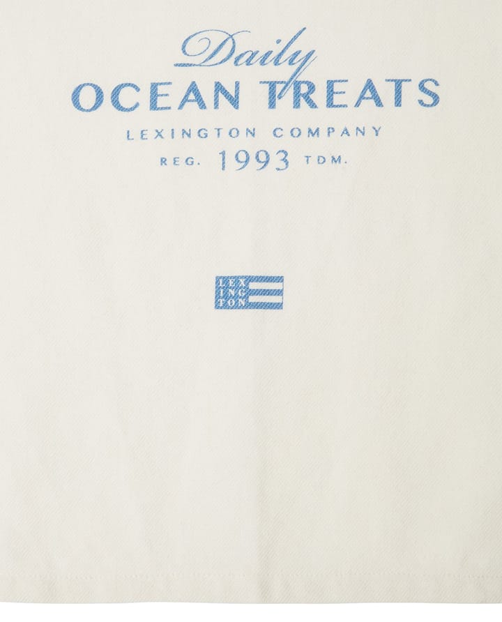 Ocean treats printed Cotton viskestykke 50x70 cm, White Lexington