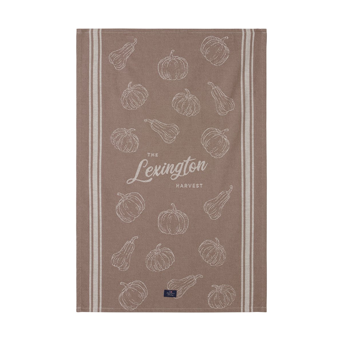 Lexington Organic Cotton Jacquard viskestykke 50×70 cm Brown