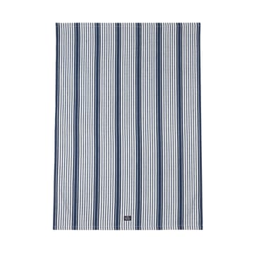 Striped org Cotton viskestykke 50x70 cm - Navy - Lexington