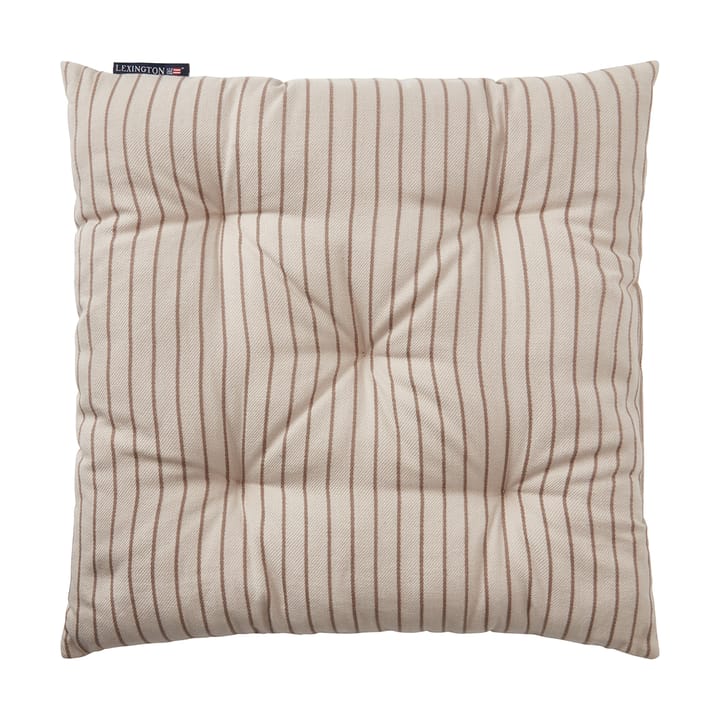 Striped Recycled Cotton hynde 40x40 cm - Beige - Lexington