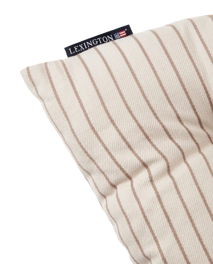 Striped Recycled Cotton hynde 40x40 cm, Beige Lexington