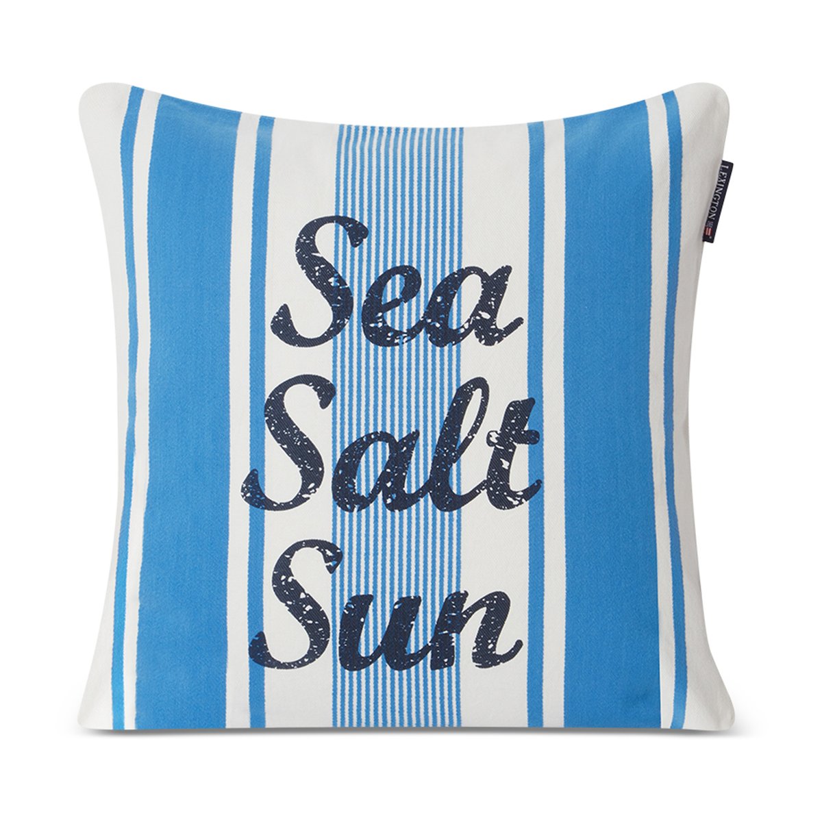 Lexington Striped Sea Salt Sun pudebetræk 50×50 cm Blå/Hvid