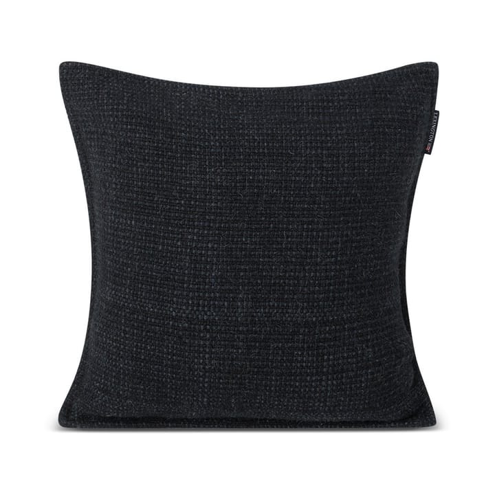 Structured Wool Cotton mix pudebetræk 50x50 cm, Dark gray Lexington