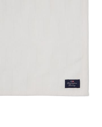 White jacquard cotton serviet 50x50 cm - Hvid - Lexington