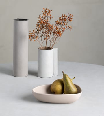 Curve Stoneware dyb tallerken 19x22 cm - Sand - LIND DNA