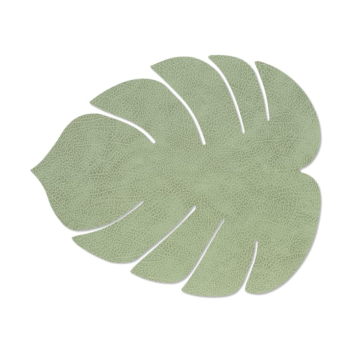 Monstera Leaf Hippo dækkeserviet L - Olive green - LIND DNA