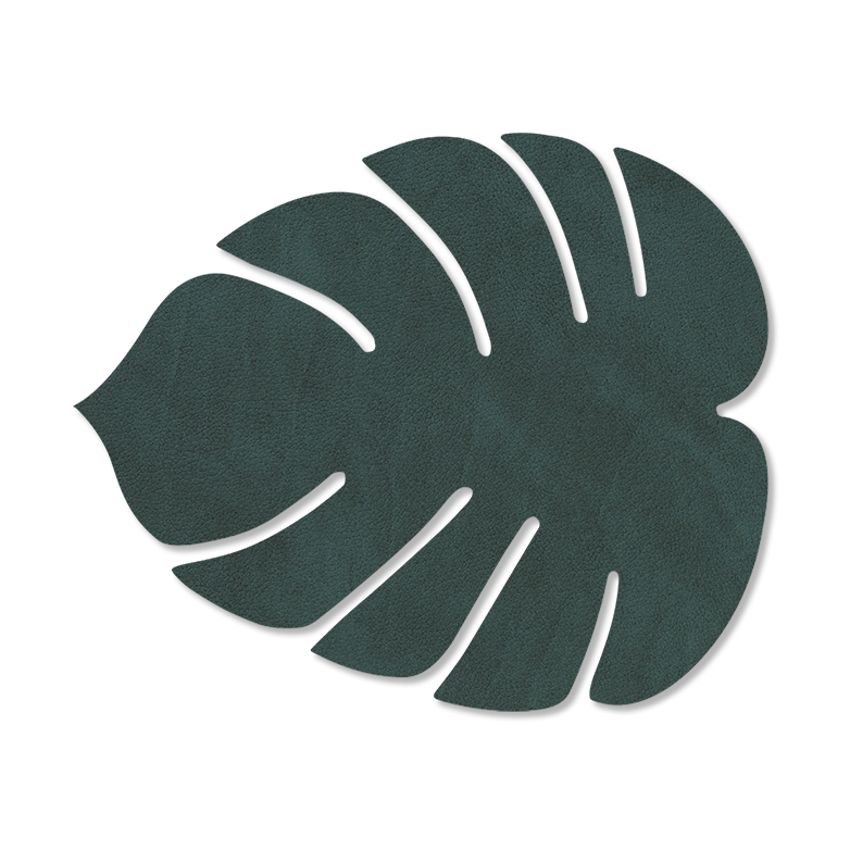 LIND DNA Monstera Leaf Nupo glasunderlag Dark green