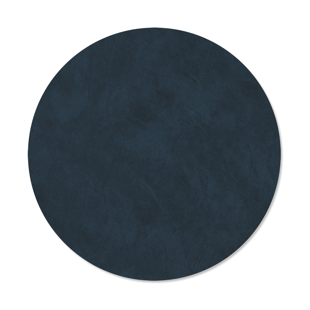 LIND DNA Nupo dækkeserviet circle M Midnight blue